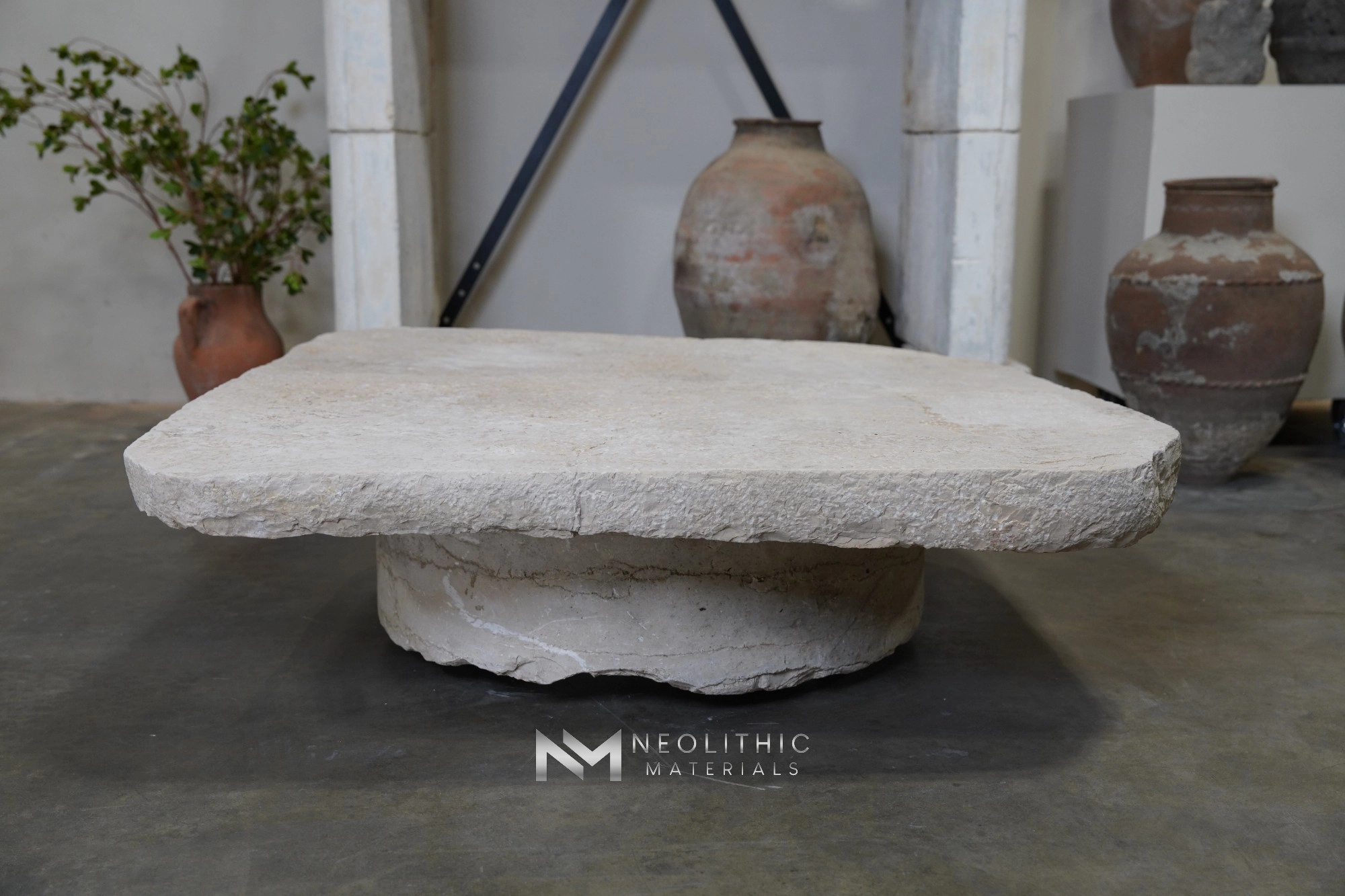 Antique Italian Limestone Table Top - Image 2